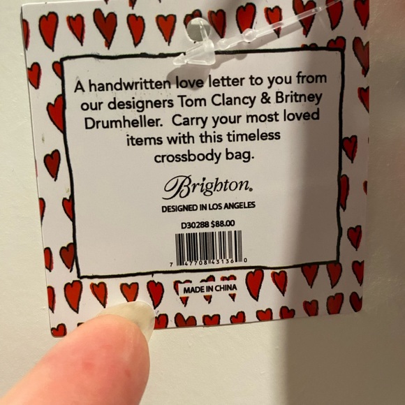 Love Scroll Brighton Canvas Crossbody Bag NWT - Picture 4 of 4